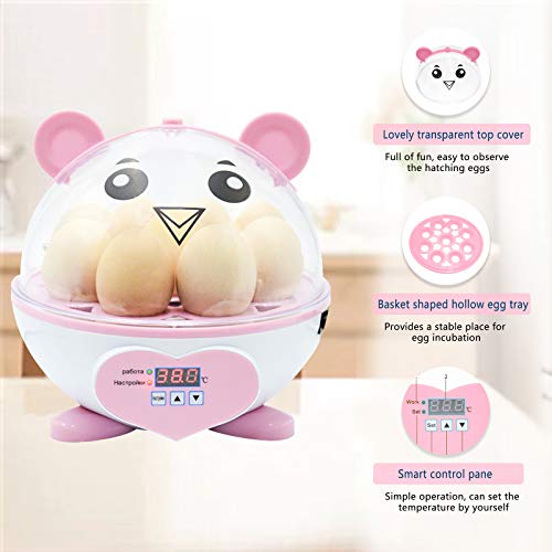 Morishima New Design Digital Mini Egg Hatching 9 Eggs Incubator Automatic Temperature Control Hatcher for Chickens, Ducks, Birds (12egg-Incubator-New)