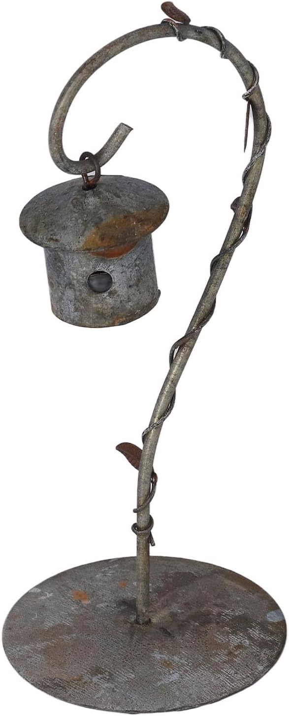 Dollhouse Miniature 1/12 Scale Dollhouse Furniture 1:12 1:6 Scale Miniature Bird Shed Model Aluminum Antique Finishing Simulation Doll House Decoration Doll House Decorations