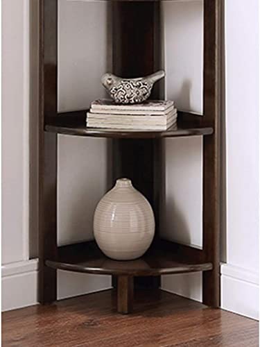 Fashion Bookshelf Wood-Based Panel Bookshelf New Chinese Style Bookcase Creative Corner Sector Bookshelves Living Room Bedroom Rack Bookcase not Shaking