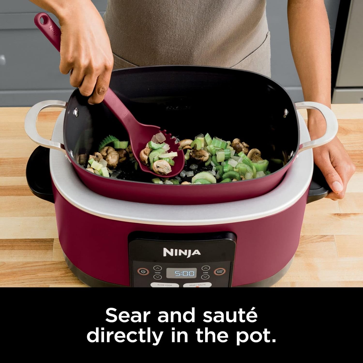 ninja foodi possible cooker 8.5qt multi-cooker, mc1000 Cherry Tarte (Renewed)