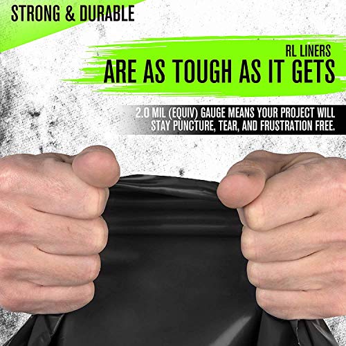 Aluf Plastics RL-3339XH 33 Gallon Trash Can Liners (100 Count) - 33