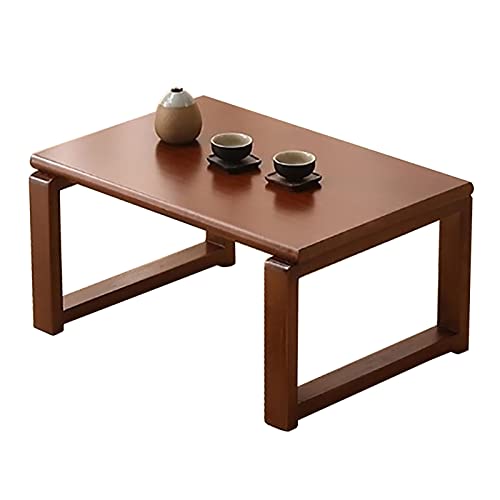 Solid Wood Coffee Table, Living Room Home Bay Window Table, Japanese-Style Sitting Bedroom Leisure Table, Multi-Functional Small Apartment Low Table (Color : B, Size : 90x50x30cm)