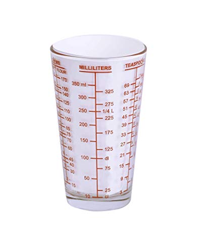 Kolder Multi-Purpose Liquid and Dry Measuring Cup, 16-Ounce, Black Print