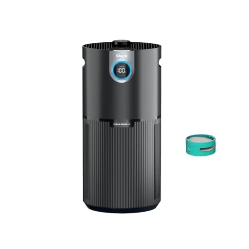 Shark HP232 Clean Sense Air Purifier MAX with Odor Neutralizer Technology, Allergies, HEPA Filter, 1200 Sq Ft, XL Room, Whole Home, Captures 99.98% of Particles, Allergens, Smells & More, Grey (Renewed)