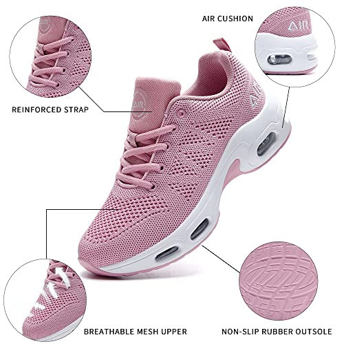SURRAY Women's Air Running Shoes Walking Tennis Sneakers Non-Slip Athletic Fashion Casual Light Shoes(US5.5-11 B(M)