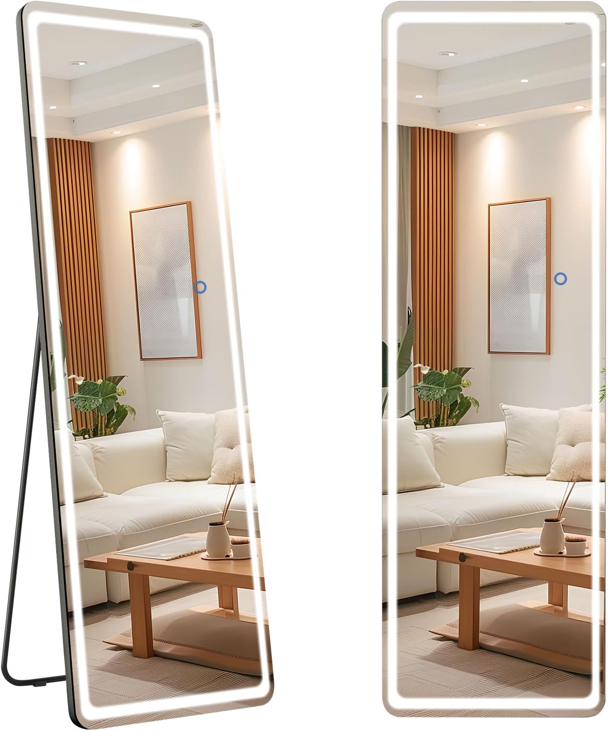 Vanity LED Mirror, Full-Length Mirror with Lights, 63