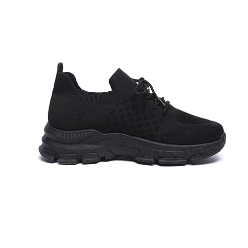 Bernal Sneakers for Women Work Tennis Shoes Fashion Soft Lightweight Mesh Breathable Non Slip Lace-UP Walking Shopping Shoes