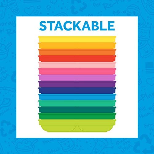 Re-Play Made in USA - 3 Meals a Day Set - 3 Divided Plates, 3 Sets of Utensils - BPA Free, Made from Environmentally Friendly Recycled Milk Jugs - Princess with 3 Wide Base Bowls