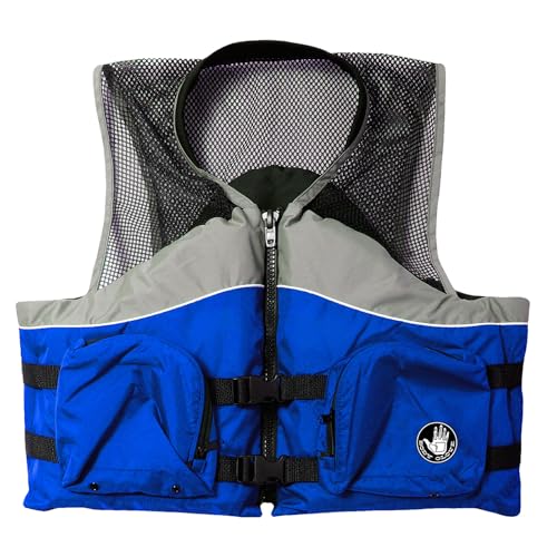 Body Glove Cove Fishing Vest - Unisex Nylon Fishing Life Jacket with 2 Pockets - USCG and Transport Canada Approved Adult Life Vest for Boating, Fishing, Kayaking, Rafting