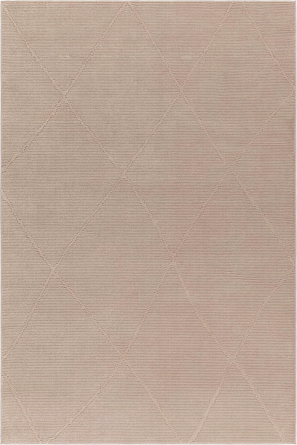 Hauteloom Aldis Living Room, Bedroom Area Rug - Machine Washable - Bohemian Neutral Farmhouse - Brown - 23