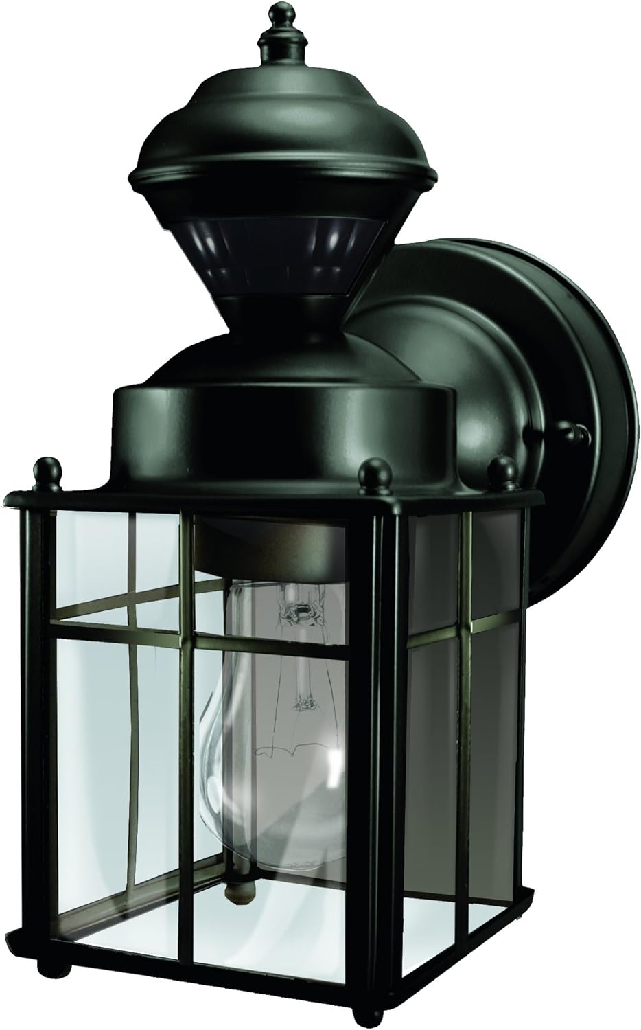 Heath/Zenith HZ-4132-BK Black Bayside Mission Motion Activated Security Lantern