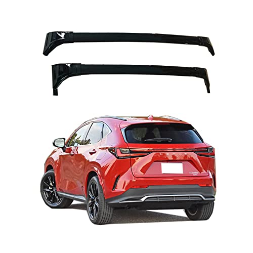 ROKIOTOEX Roof Rack Crossbars Fit for Lexu-s 2022 2023 2024 NX Flush Side Rails, Cross Bars for Rooftop Cargo Box Luggage, Ski Board, Bike Carrier – Gloss Black