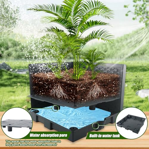 2 Packs Raised Garden Bed Tomato Planter Box with Trellis,56.8