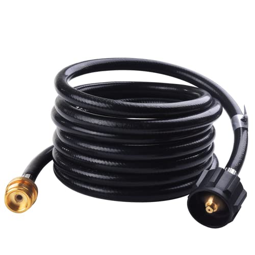 SHINESTAR 6FT Propane Adapter Hose - Compatible with Coleman Stove, Weber Q Grill, Mr. Buddy Heater & More - Connects 1lb Portable Appliances to 20lb Tanks