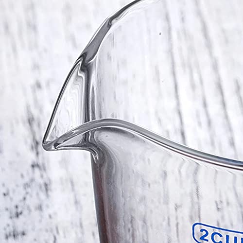 250ml 500ml Heat-resisting Glass Measuring Cup Milk Scale Microwave Measure Jug (250ml)