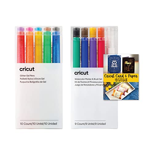 Cricut Mega Pen Set Variety Packs Bundle - Bulk Pen Set for Cricut Machines, DIY Designs for Cards and Paper Crafts, Fine and Medium Point, Create Calligraphy for Letters, Invitations and Envelopes