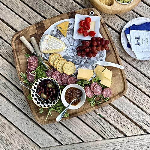 Ironwood Gourmet Big Catch Cutting Board, Acacia Wood, 10.5 x 15 x 1.25 inches