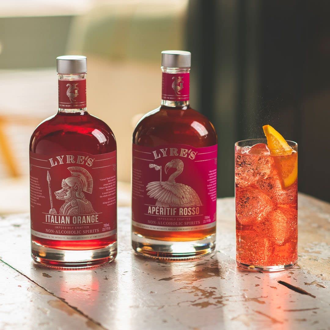 Lyre's Aperitif Rosso Non-Alcoholic Spirit - Sweet Vermouth Style | Gold Medal Winner | 23.7 Fl Oz