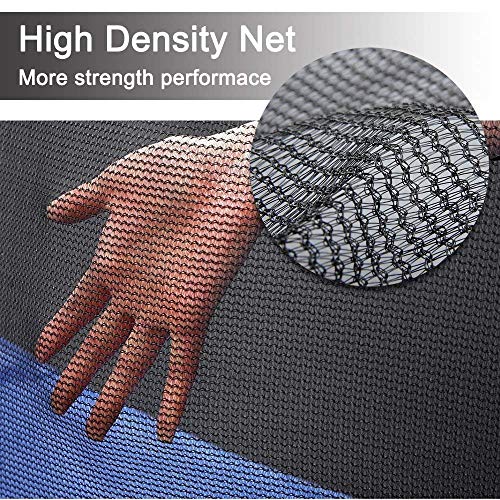 Trampoline 10FT 12FT 14FT Replacement Safety Enclousure Net for 6/8 Straight Poles Round Frame Trampolines (Net Only)