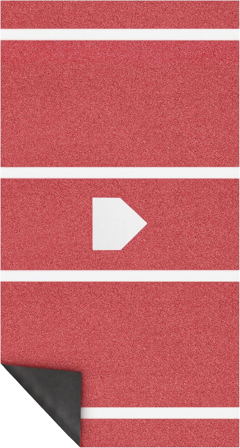 Heavy-Duty Baseball Batting Hitting Mat 12' x 6' Baseball Softball Turf Training Mat Regulation Size with Home Plate Non-Slip Bottom Thickening Design Suitable for Indoor and Outdoor Use