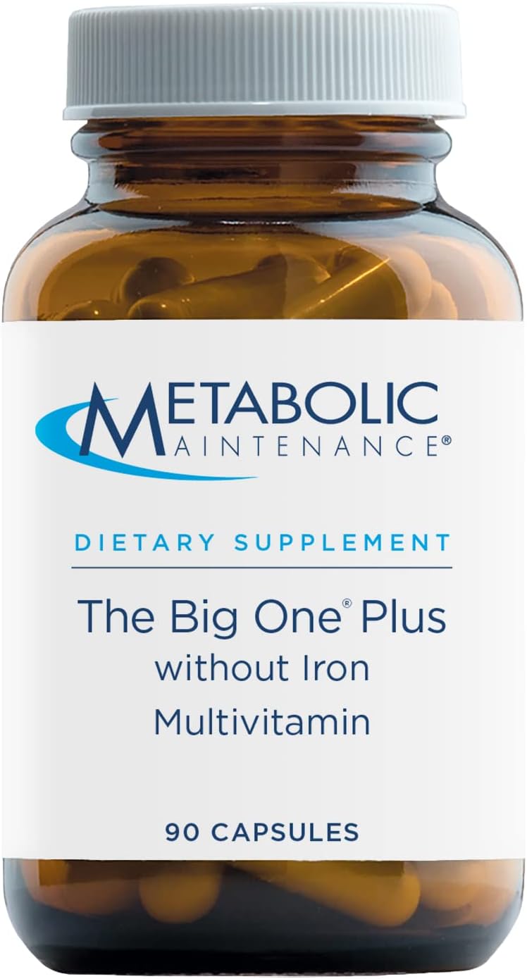Metabolic Maintenance The Big One Plus Vitamin D - Iron-Free Multivitamin + 2000 IU Vitamin D + Active Folate (100 Capsules)