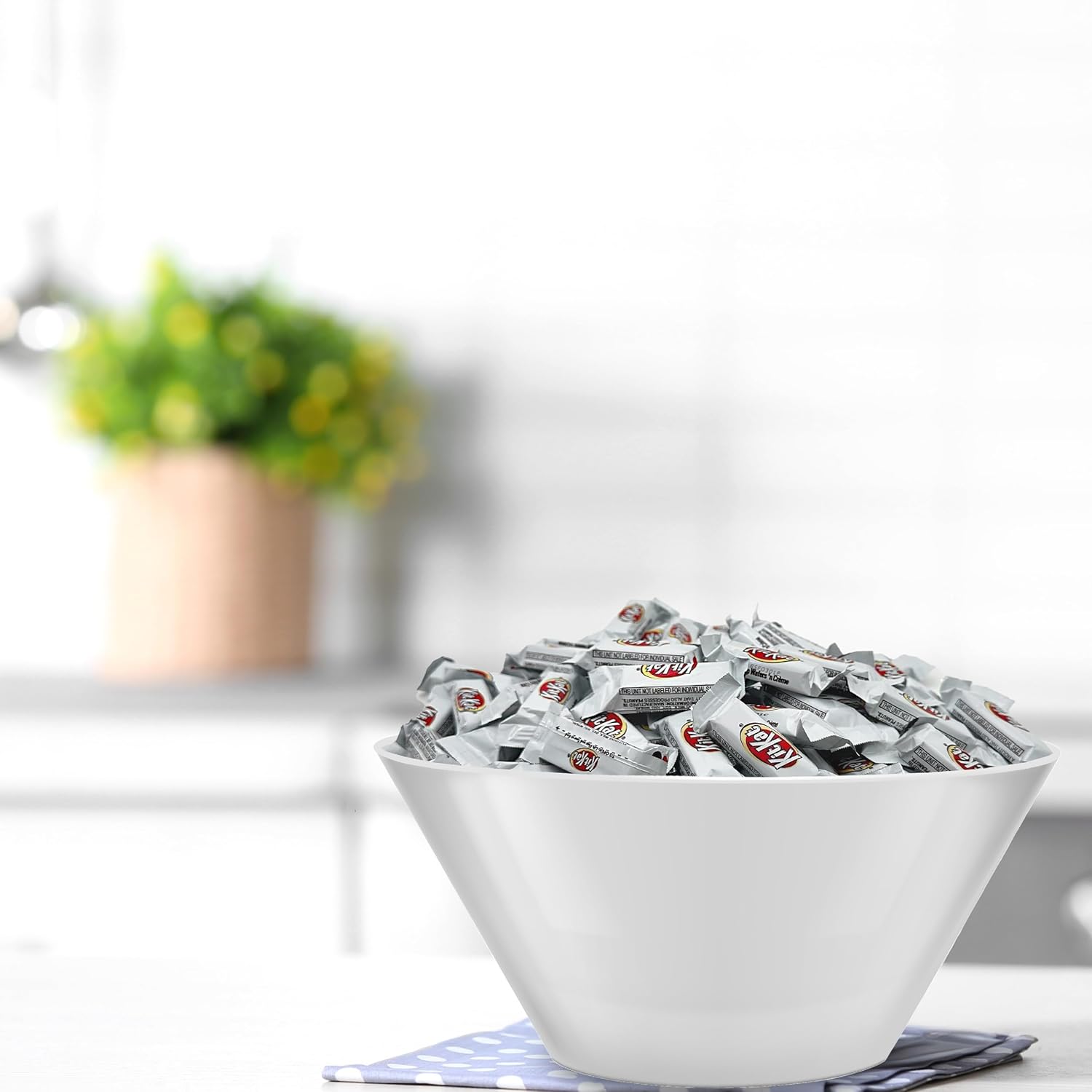 KITKAT Miniature Crisp Wafers White Creme Chocolate Candy Bars, 2-Pound Bag