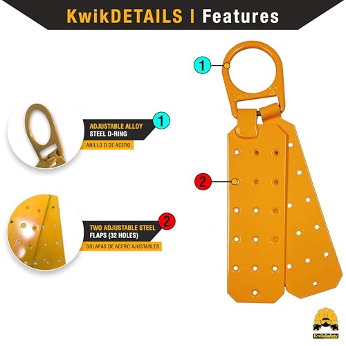 KwikSafety - Charlotte, NC - Cobra 20' Self Retracting Lifeline [NO Tangle Steel Cable] Class B SRL ANSI OSHA Retractable Fall Arrest Construction Roofing PPE Gear