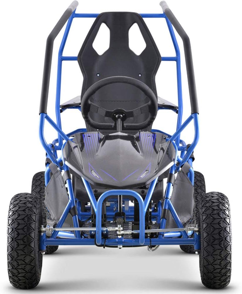 MotoTec Kids Electric Go Kart Maverick 1000w Blue