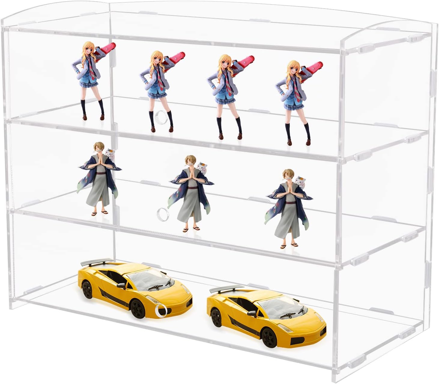 3 Tray Acrylic Display Case, Acrylic Display Case Bakery Pastry Display Case Retail Display Counter Cases Acrylic Display Shelf Donut Cookie Display Cabinet Clear Display Case,18.7 x 14.8 x 8.5inch