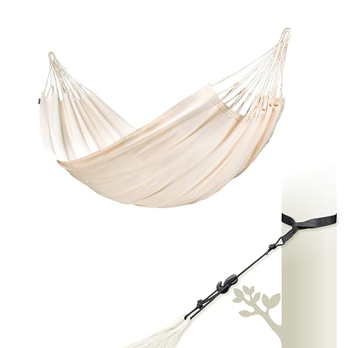 LA SIESTA Modesta Hammock with Wall Mount Kit King- Nougat