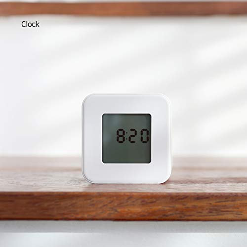 mooas Multi Cube Timer/Rotating Timer (White), Simple Operation, Clock & Timer, 5,15,30,60 min Timer setting
