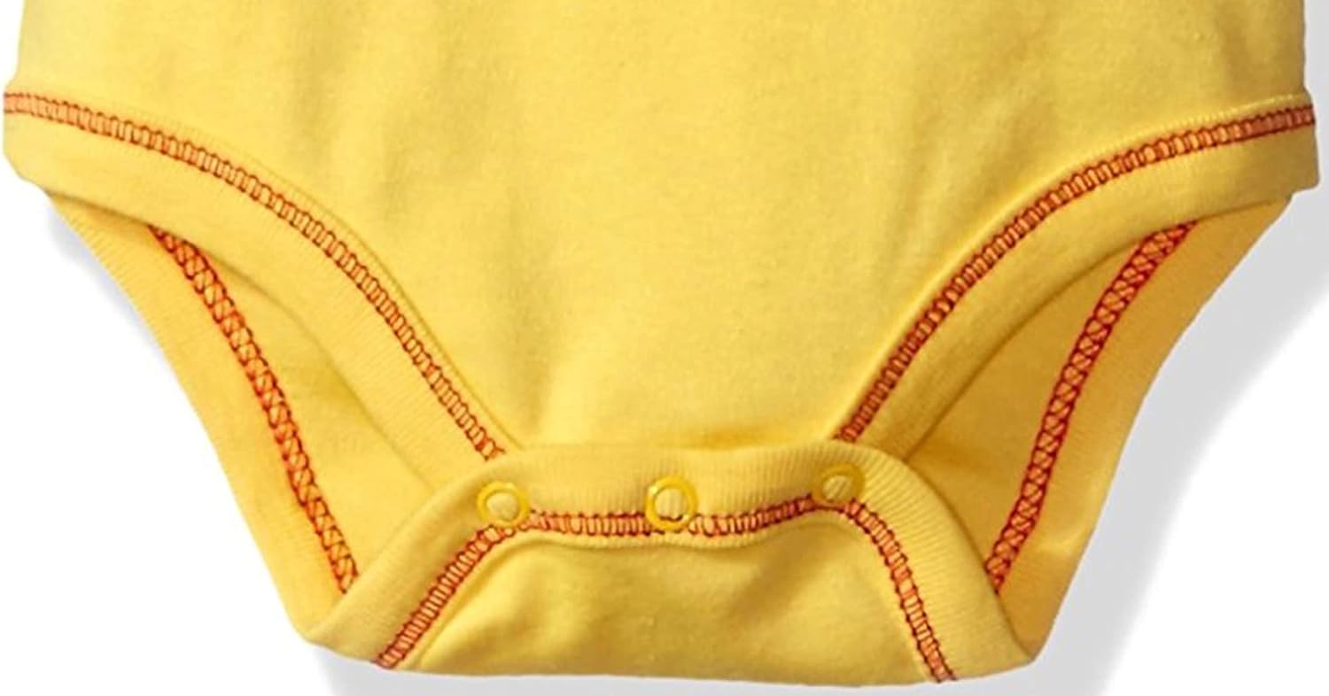 Disney Boys' Winnie the Pooh Bodysuit with Cap Set, Yellow, 6/9M