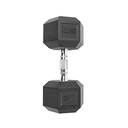 CAP Barbell Coated Hex Dumbbell Weights, Single