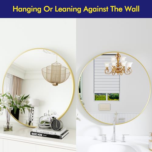 30x36 Inch Oval Bathroom Mirror, Black Oval Mirror,Bathroom Vanity Mirror, Metal Framed Mirrors for Wall, Wall-Mounted Mirrors for Bedroom, Living Room, Entryway, Horizontal/Vertical