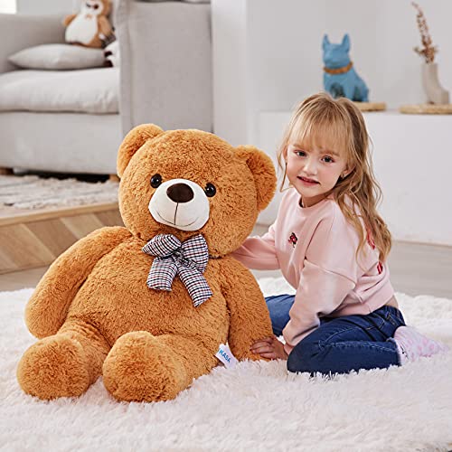 IKASA Giant Teddy Bear Plush Toy Stuffed Animals (Brown, 47 inches)