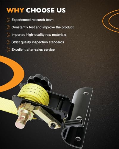 Ladder Rack Ratchet Straps, W/J-Hook (2PCS), 2