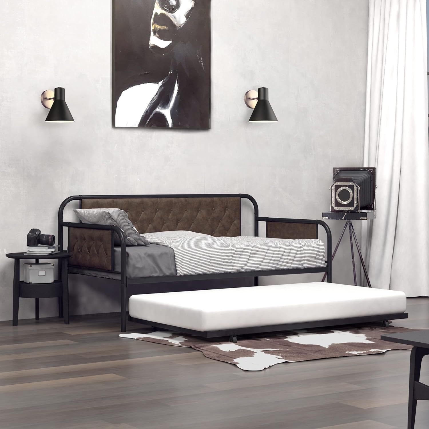 Hillsdale Trundle Jaywick Daybed, Twin, Black