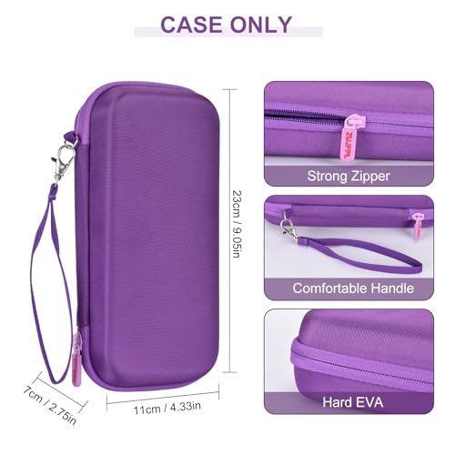 EVA Hard Case Compatible with Texas Instruments TI-Nspire CX II/TI-NSPIRE CX-II CAS,Portable Case for TI-84 Plus/TI-84 Plus CE/TI-83 Plus/TI-85/TI-89 Color Graphing Calculator - Black