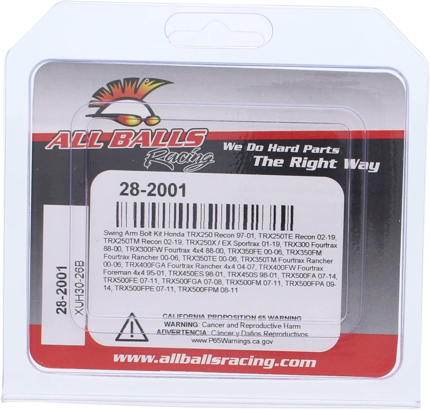 All Balls 28-2001 Swing Arm Bolt Kit