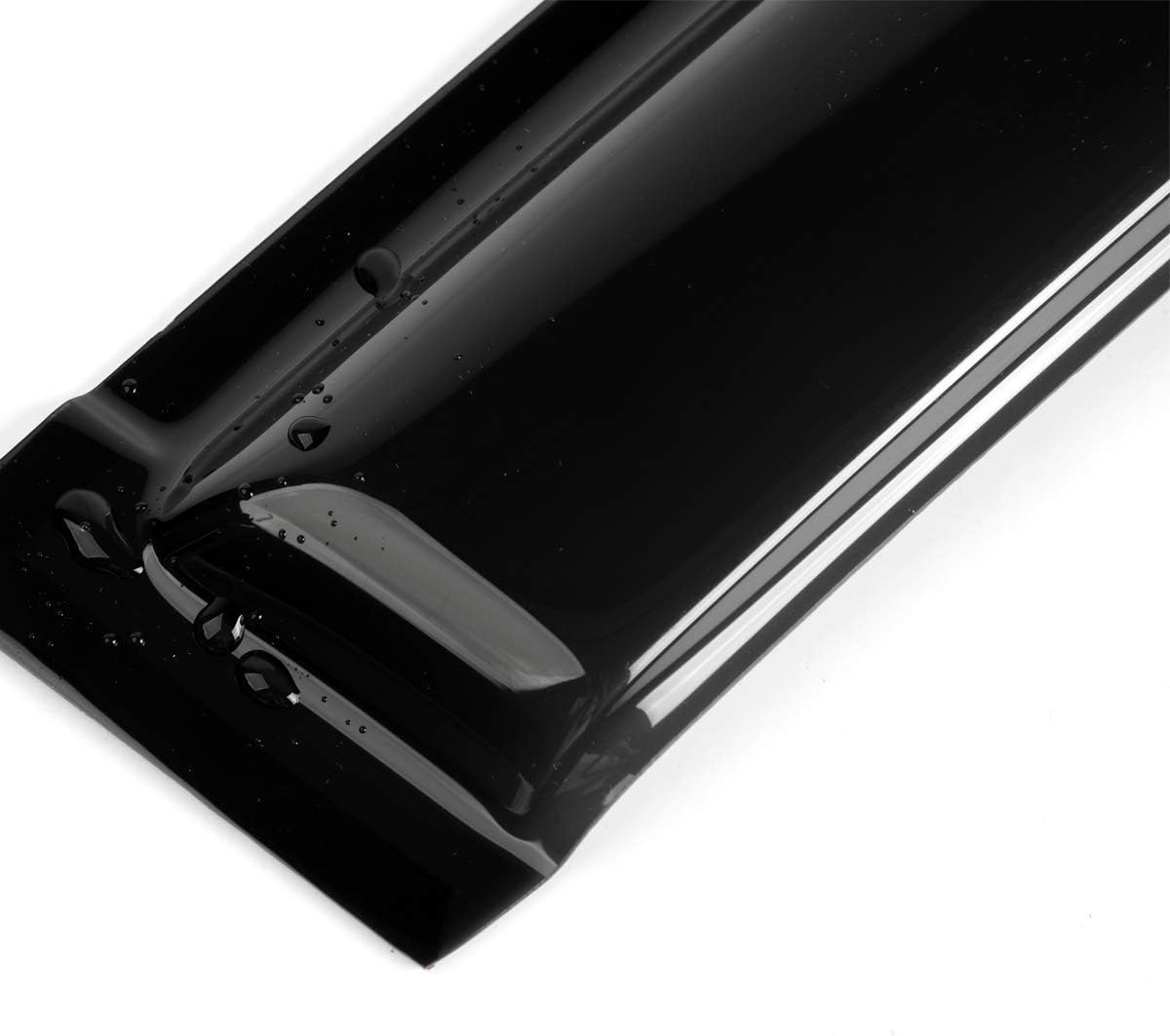 4pcs Out Channel Style Sun Rain Guards Front Rear Side Window Visors Wind Deflectors Compatible with Toyota 2005-2015 Tacoma Double/Crew Cab