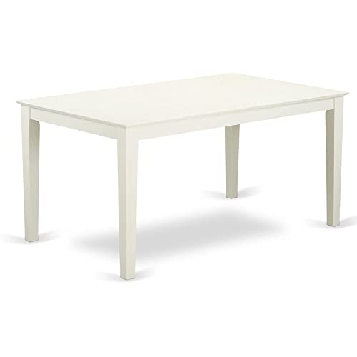 East West Furniture CAIP5-MAH-C Capri 5 Piece Kitchen Set Includes a Rectangle Table and 4 Linen Fabric Dining Room Chairs, 36x60 Inch