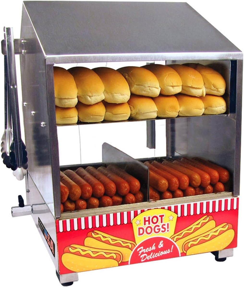 Paragon Dog Hut Hot Dog Steamer, Red, (8020)