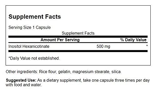 Swanson Flush Free Niacin 500 Milligrams 240 Capsules