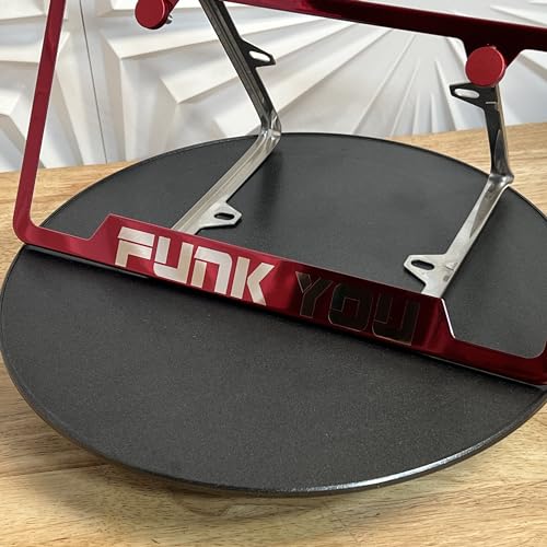 Bottom Cut OutLicense Plate Frame Matte White Powder Coated Universal Fit Aluminum Screw On Cap Cover, T304 Stainless Steel, Rust Proof Weather Proof Stainless Steel Screws (Qty: 1 Frame)