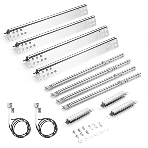 Grill Replacement Parts for Charbroil Performance 2 Burner 463625217, 463625219, 463673617, 463673517 Gas Grill, G470-0004-W1A Heat Plate, G470-5200-W1 Burner Ignitors Kit, Char-Broil 463673517 Parts