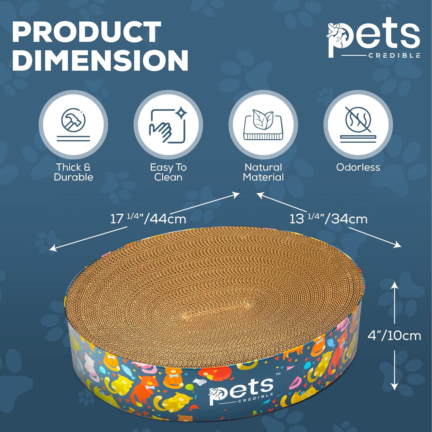 Cat Scratcher Cardboard 17.5