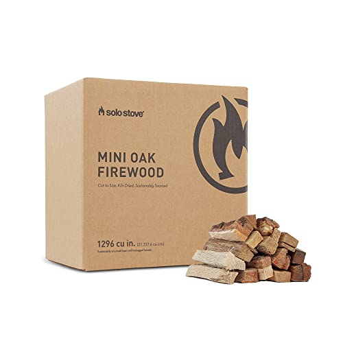Solo Stove Oak Firewood for Outdoor Wood Burning Fire Pits and Backyard Fire Pits 100% Natural Oak Firewood Kiln-Dried 6-8 Logs (.5 cu ft)