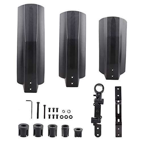 Enhance Your Ride with Durable 26 Inch Bike Fender Set, Keep Your Bicycle Clean, Easy to Install Suitable for Fat Tire Mountain Bikes (black)