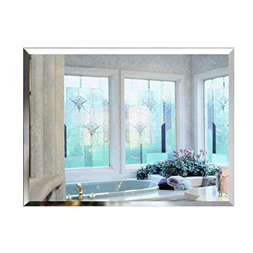 Mirror，Bathroom，Wall-Mounted，Makeup Mirror，Dressing Table，eless Bevelled Hd Vanity Glass Rectangle Simple Makeup Modern Home Decorative，40X60Cm