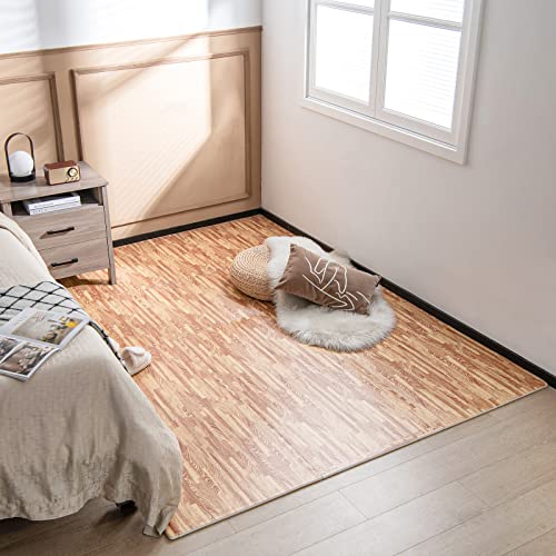 Tangkula 12 Tiles Foam Flooring Mats with Border, 48 SQ FT EVA Interlocking Exercise Foam Mats for Exercise Equipment, Elastic Puzzle Play Mats, 3/8” Thick Non-Slip Workout Floor Mats for Home Gym